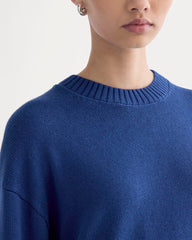 The Boxy Sweater in Everyday Cotton | Deep Lazuli Blue