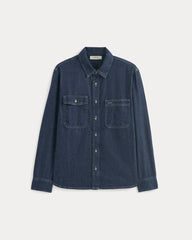 Denim Utility Shirt | Dark Indigo