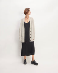 The Alpaca Oversized Cardigan | Almond