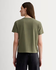 The Box-Cut Tee in Essential Cotton | Kalamata | No Pocket