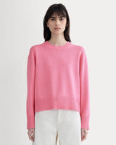The Boxy Sweater in Everyday Cotton | Deep Pink