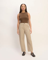The Barrel Pant | Trench Coat Khaki