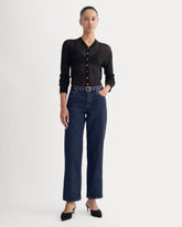 Low-Rise Straight Jean | Tungsten Rinse