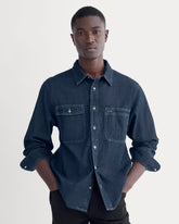 Denim Utility Shirt | Dark Indigo
