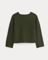 The Boatneck Top in Everyday Cotton | Dark Green
