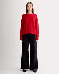 The Boxy Sweater in Everyday Cotton | Classic Red