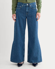 Paneled Ultra Wide-Leg Jean | Tungsten Blue Stone