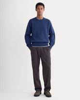 Pleated Trouser in Tailor Twill | Heathered Fudge