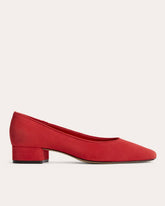 The Ballet Pump | Classic Red Suede