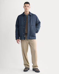 ReNew Vertical-Quilted Jacket | Navy