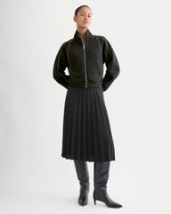 Luxe Fleece Track Jacket | Black