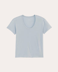 The Air Scoop-Neck Tee | Blue Slate