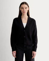 The Boxy Cardigan in Everyday Cotton | Black