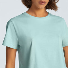 The Box-Cut Tee in Essential Cotton | Ice Blue | No Pocket