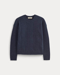 Cashmere Herringbone Sweater | Indigo