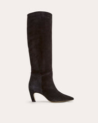 The Banana Boot | Black Suede