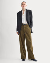 Corduroy Wide-Leg Trouser | Beech