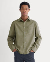 Brushed Flannel Shirt | Heathered Thyme