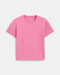 The Box-Cut Tee in Essential Cotton | Deep Pink | No Pocket