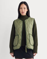ReNew Quilted Vest | Lichen Green