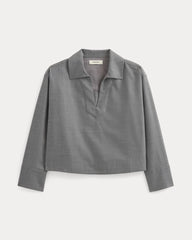 Overshirt in Tailor Twill | Heather Graphite
