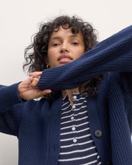The Boxy Cardigan in Everyday Cotton | Navy