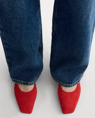 The Ballet Pump | Classic Red Suede