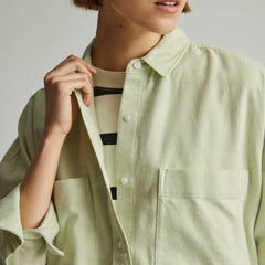 The Boxy Flannel | Seafoam Green
