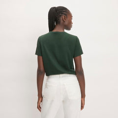 The Box-Cut Tee in Essential Cotton | Scarab | Pocket