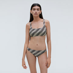 The Bikini Bottom | Black / Canvas