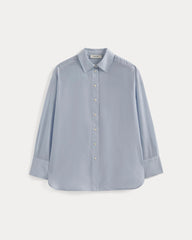 Oversized Shirt in Cotton-Silk Organza | Kentucky Blue