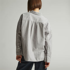 The Boxy Oxford | Chocolate Brown / White