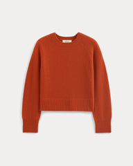 The Boxy Crew in Cashmere | Rust
