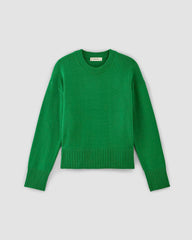 The Boxy Sweater in Everyday Cotton | Grass Green