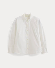 Lantern-Sleeve Shirt in Lightweight Cotton | White