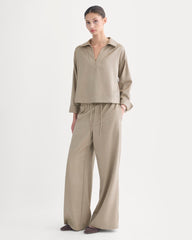 Overshirt in Tailor Twill | Light Taupe