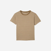 The Box-Cut Tee in Essential Cotton | Olive / Tan | No Pocket