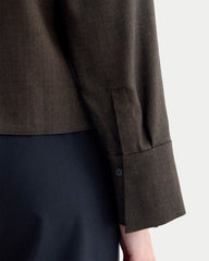 Overshirt in Tailor Twill | Heathered Fudge