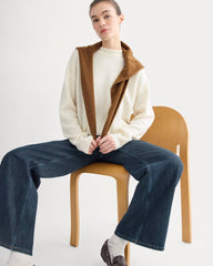 Cashmere Boyfriend Sweater | Snow