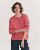 The Boxy Sweater in Everyday Cotton | Pink Peony / Classic Red