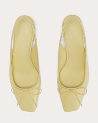 The Ballet Slingback Heel | Straw