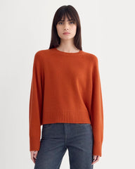 The Boxy Crew in Cashmere | Rust