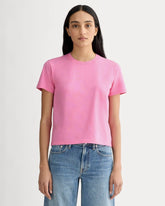 The Box-Cut Tee in Essential Cotton | Deep Pink | No Pocket