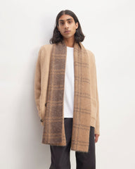 The Alpaca Patterned Scarf | Cocoa / Tiger's Eye