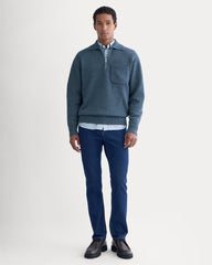 Luxe Merino Quarter-Zip Pullover | Heather Midnight Navy