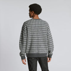 The Alpaca Crew | Light Heather Grey / Dark Charcoal Buffalo Check
