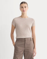 Shrunken Tee in Cozy Waffle | Heathered Oatmeal