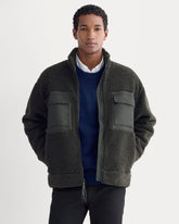 ReTrack Fleece Zip-Up | Black