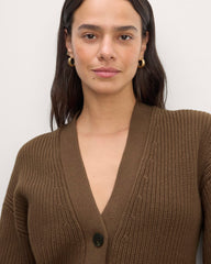 The Boxy Cardigan in Everyday Cotton | Cocoa