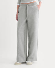Luxe Fleece Wide-Leg Sweatpant | Vintage Heather Grey